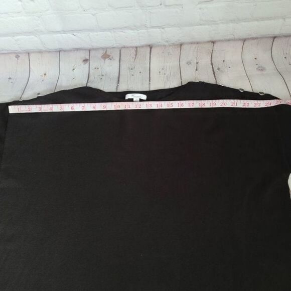 89th + Madison Black Button Shoulder Sweater - Picture 9 of 12